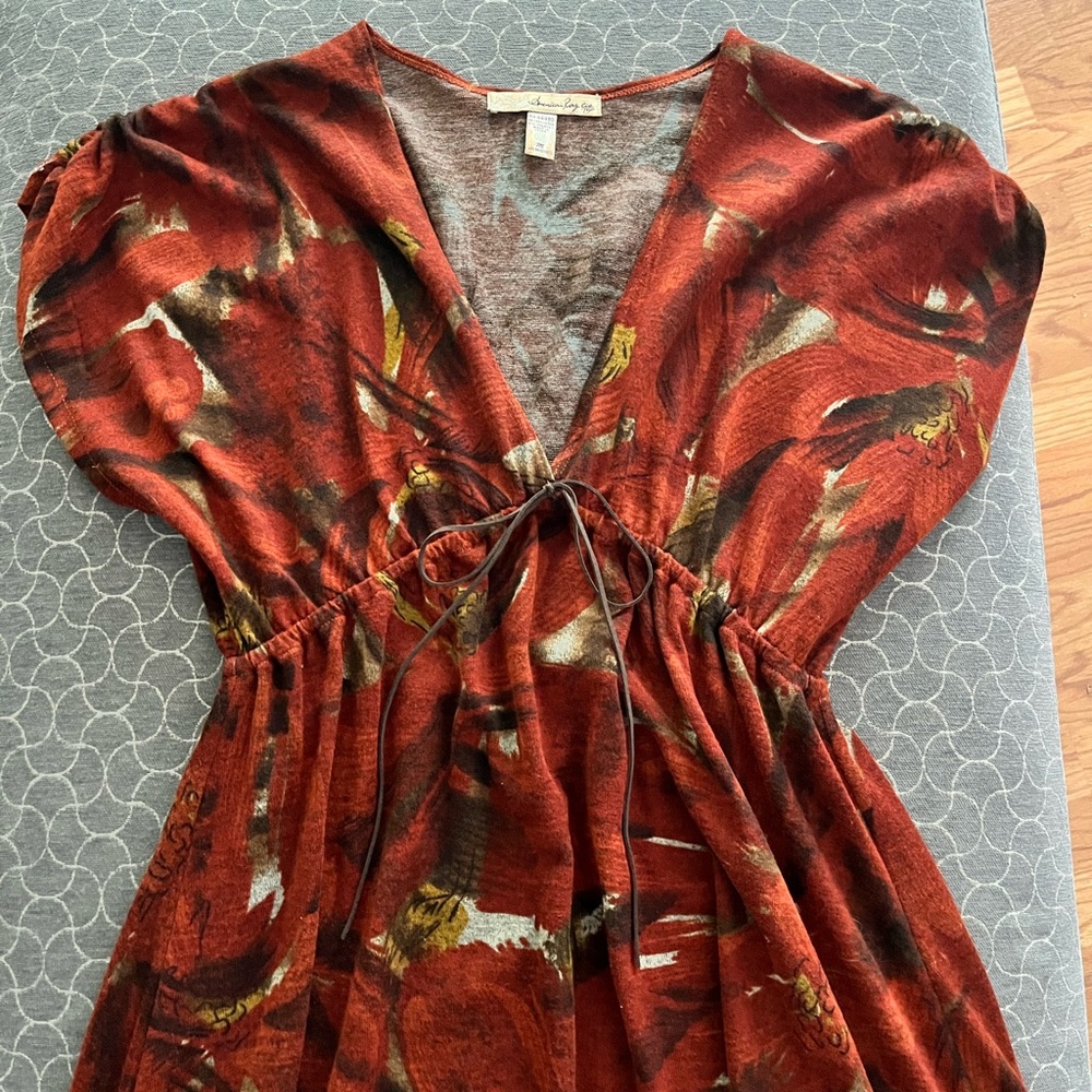 Vintage Floral Knee-length Dress Size M!!